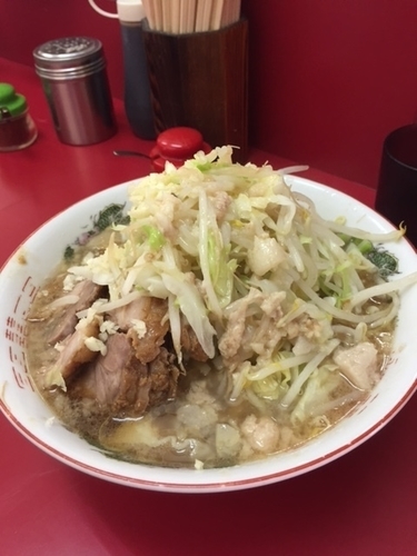 「小ラーメン　730円　「ニンニク」「アブラ」」@ラーメン二郎 京急川崎店の写真