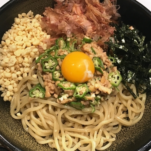 「【限定】冷し納豆らーめん」@蘭丸の写真