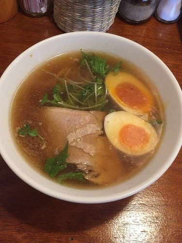 「支那蕎麦（半熟煮玉子トッピング）」@支那蕎麦 陽の写真