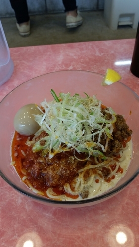 「限定冷やしトマト坦々＋味玉880円」@カッパラーメンセンターの写真