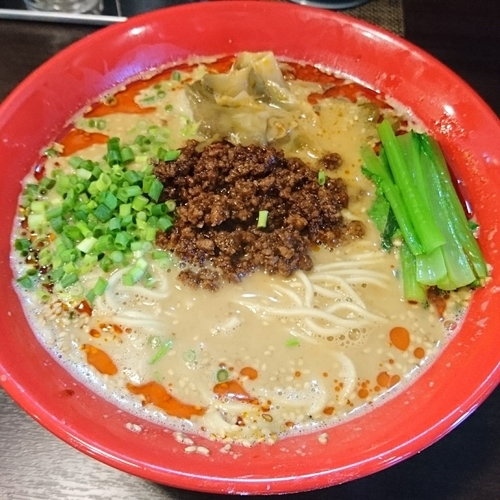 「タンタン麺810　大盛無料」@つけめん・らーめん活龍 境店の写真