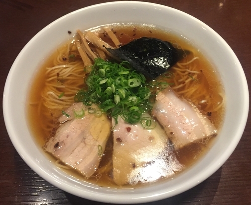 「我流旨味ソバ1000円+瓶ビール500円×2」@Ramen Creators Lab.ラ塾の写真