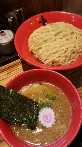 「豚鶏つけめん」@赤備の写真