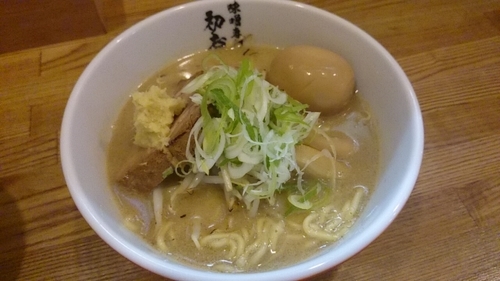 「味噌＋味玉」@初志貫徹の写真