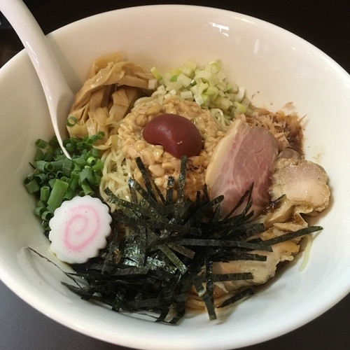 「冷し納豆まぜそば」@おおぜき中華そば店の写真