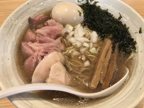 「特製煮干しらぁめん 味付き替え玉」@麺屋 さくら井の写真