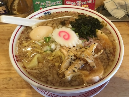 「ワハハ煮干特製そば（背脂普通・ハッキリ）」@中華そば ムタヒロの写真