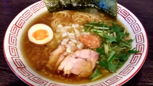 「煮干しラーメン細麺　500円」@三代目らーめん浜田家の写真