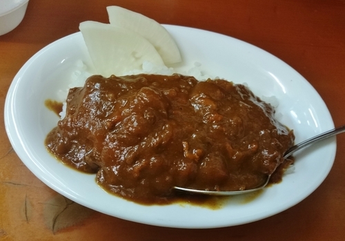「ランチミニカレーライス　100円」@二代目司流 とことんらーめんの写真