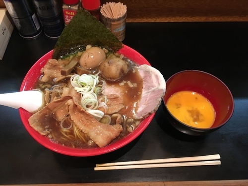 「純正(ヒロポン) 悪魔 大盛 + ツケダマ」@一条流がんこ総本家分家四谷荒木町の写真