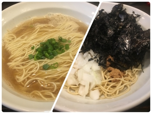 「特撰あごそば、黒酢の和え玉、海苔」@灰汁中華 丿貫 福富町本店の写真