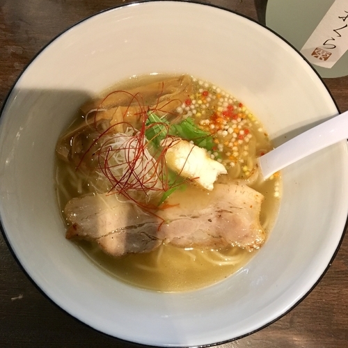 「真鯛 塩 soba 寿 (900円)」@らぁ麺BAR 錦 iwamotoの写真