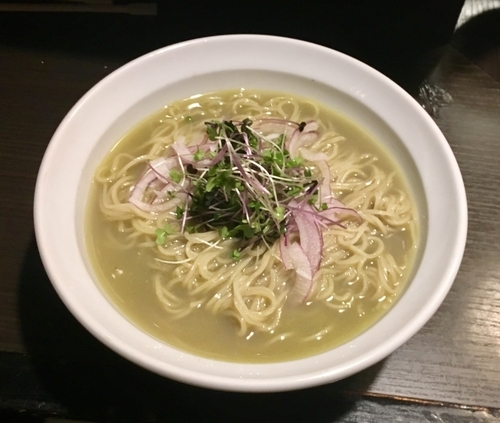 「浅利潮そばの冷やし」@灰汁中華 丿貫 福富町本店の写真