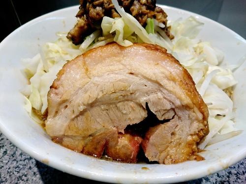 「ラーメンミニ(ヤサイアブラマシ)」@ラーメン宮郎の写真