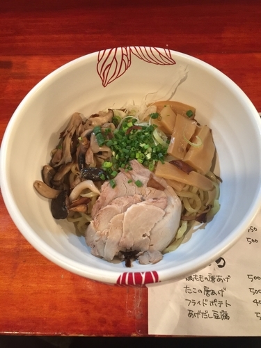 「限定 きのこと煮干しのあえそば ¥850」@麺処 あす花の写真