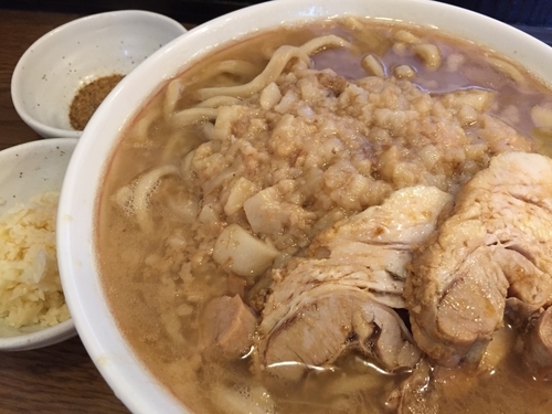 「ラーメン 400g 850円 魚粉 50円」@眞久中の写真