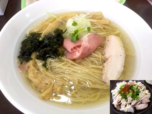 「芳醇塩そば（750円）＋鶏辛マヨ丼（300円）」@麺屋 むじゃきの写真