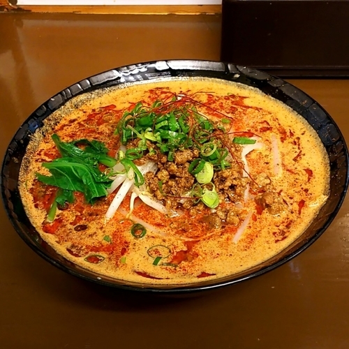 「赤担々麺(辛さ2倍)」@東京担々麺 ゴマ哲の写真