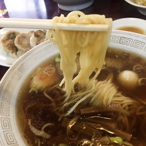 「Aセット ラーメンと餃子」@中国料理 進来軒の写真