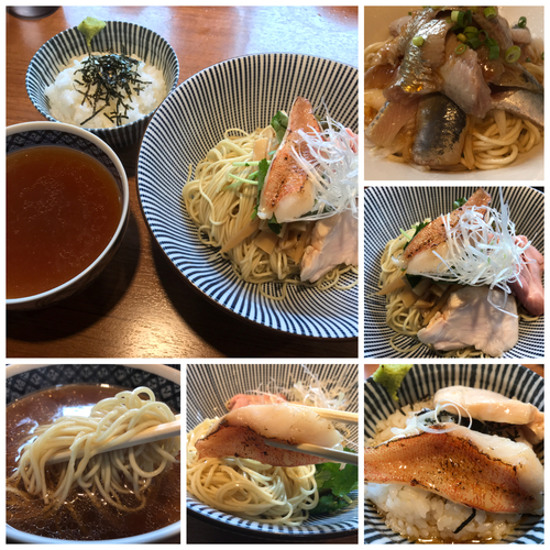 「【限定】高級魚きんきのつけそば＋鰯そば＋ライス」@寿製麺よしかわ 川越店の写真