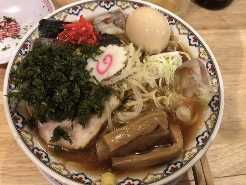 「ムムム昔ながらの冷やしらーめん850円+岩海苔100円（+ビ」@中華そば ムタヒロの写真