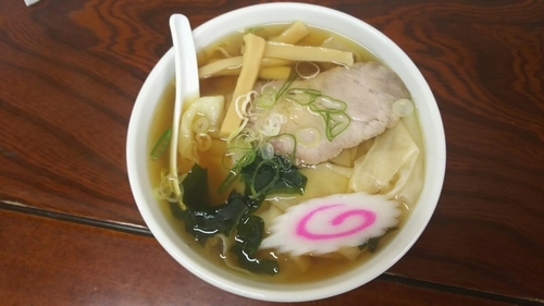 「ひもかわラーメン」@手打ちラーメン 足利麺の写真