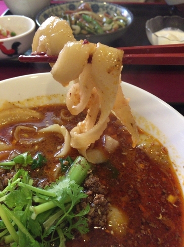 「麻辣刀削麺セット ¥900」@香宮の写真