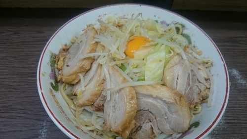 「小ぶた(790円)+汁なし(80円)」@ラーメン二郎 横浜関内店の写真