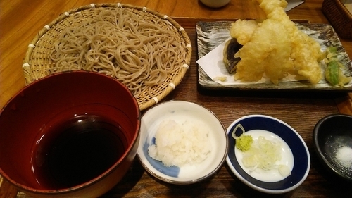 「海老と野菜のおろし天せいろ大盛 1480円」@そばと天ぷら 石楽 JOINUS横浜店の写真