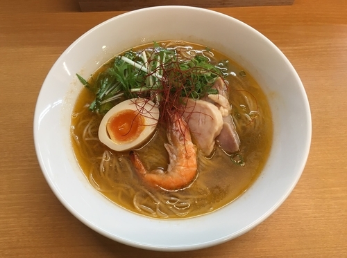 「海老塩そば （880円）」@麺処ろくめいの写真