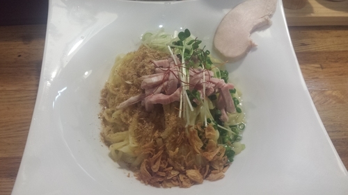 「冷しねぎ油そば(塩)700円」@麺庵 小島流の写真