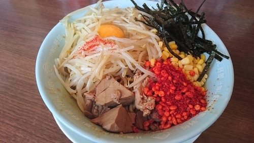 「贅沢汁なし 大盛(ブタック)」@重厚煮干中華そば 大ふく屋の写真