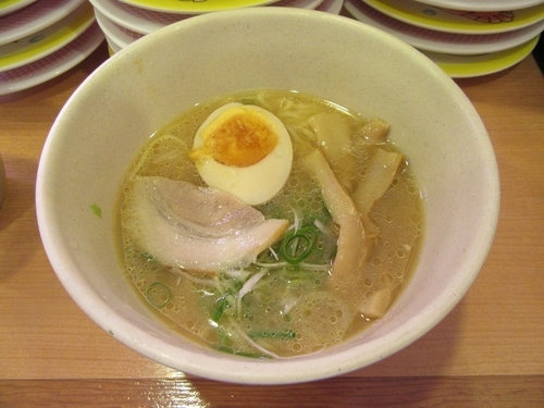 「ごくっ！旨　鮭出汁の味噌ラーメン（３２４円）」@かっぱ寿司 佐倉寺崎店の写真