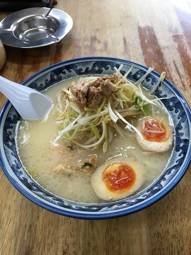 「ネギ玉ラーメン」@九州ラーメン 桜島 東町店の写真