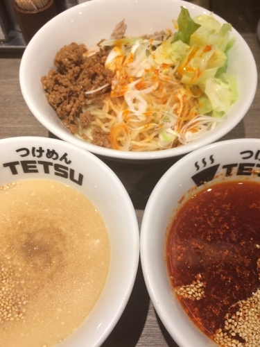 「辛ごまつけ麺」@つけめんTETSU 京王モール新宿店の写真
