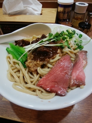 「サンマとイカのまぜそば大盛」@竹末東京プレミアムの写真