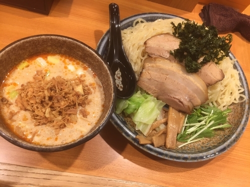 「冷やし胡麻ダレつけ麺¥880」@北海道らーめん ひむろ 大宮店の写真