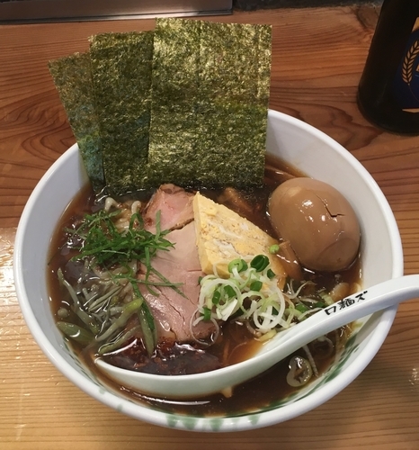 「冷やしラーメン 山形風【限定】900円+味玉」@ロ麺ズの写真