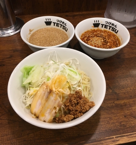 「6月限定辛胡麻つけ麺（並￥900）」@つけめんTETSU 御徒町ラーメン横丁店の写真
