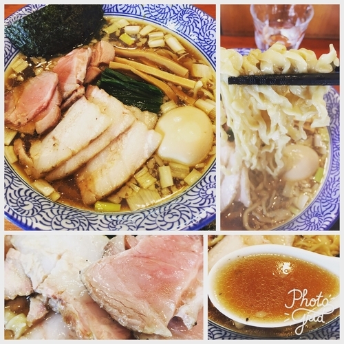 「チャーシュー手揉み中華蕎麦 醤油＋海苔＋大人の味玉」@麺処 ほん田の写真