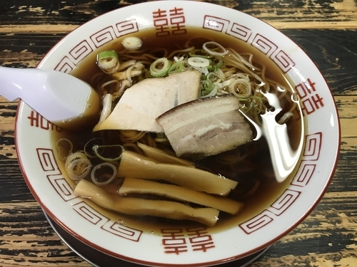 「あっさり  600円」@長尾中華そば 西バイパス店の写真