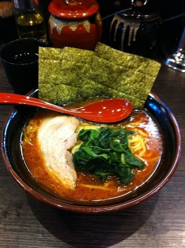 「からしラーメン」@麺屋 だるま家の写真