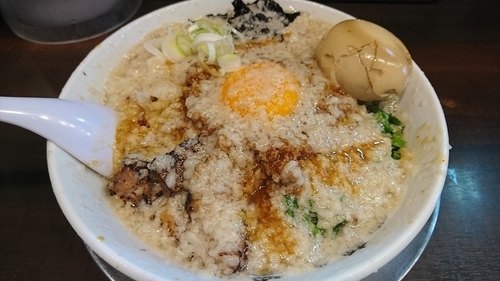 「【限定】台湾まぜそば(鬼油)＋味玉(クーポン) ￥ 950」@らーめん潤 亀戸店の写真