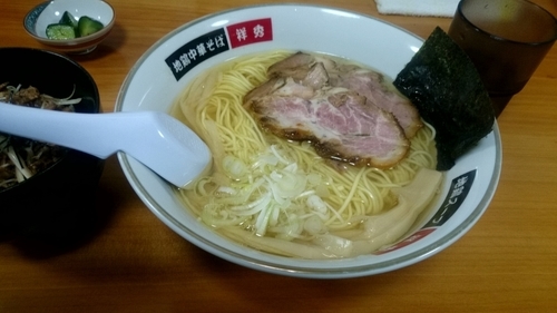 「Aセット 塩ラーメン 850円」@地鶏中華そば 祥秀の写真