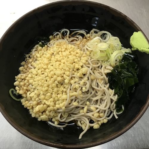 「冷しかけ（￥300）＋たぬき具（クーポン）」@ポンヌッフの写真