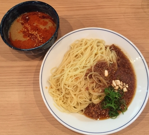 「つけ担々麺900円+サービス小ご飯」@さんしょの木の写真