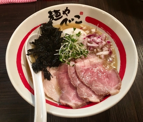 「浅利と三種煮干しの味玉そば【3周年記念】」@麺や でこの写真