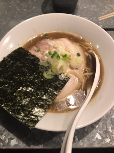 「らぁめん（醤油）＋和え玉」@らぁめん家 有坂の写真