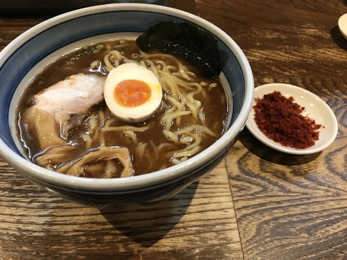 「辛そば 大」@中華そば 麦家の写真