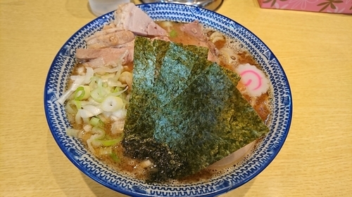 「中華そば+太麺」@くり山の写真